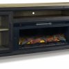 Entertainment Ashley Furniture | Foyland 83" Tv Stand With Electric Fireplace