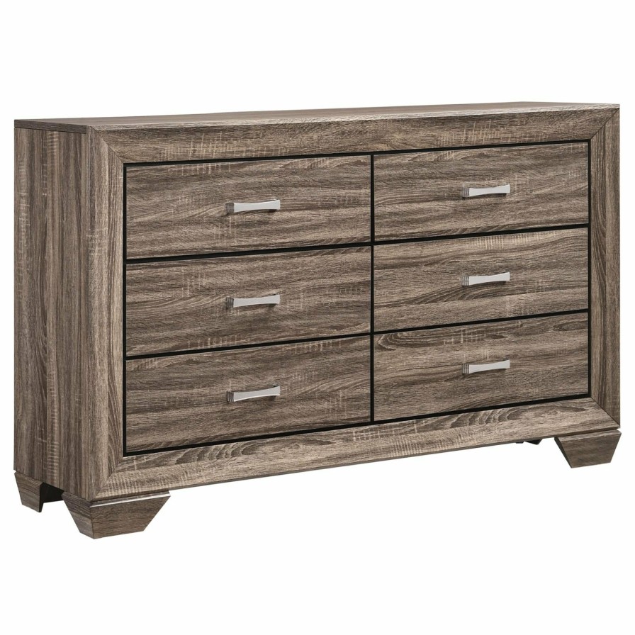 Bedroom Coaster Z2 Premium | Kauffman Transitional Six Drawer Dresser