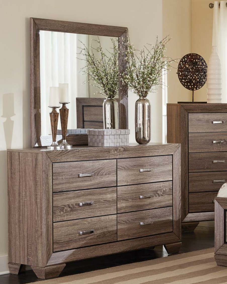 Bedroom Coaster Z2 Premium | Kauffman Transitional Six Drawer Dresser