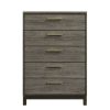 Bedroom Homelegance (Homerica East) | Homelegance Vestavia 5 Drawer Chest In Gray 1936-9