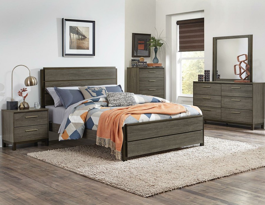 Bedroom Homelegance (Homerica East) | Homelegance Vestavia 5 Drawer Chest In Gray 1936-9