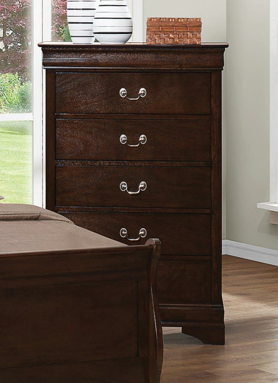 Bedroom Coaster Z2 Premium | Louis Philippe Five Drawer Chest