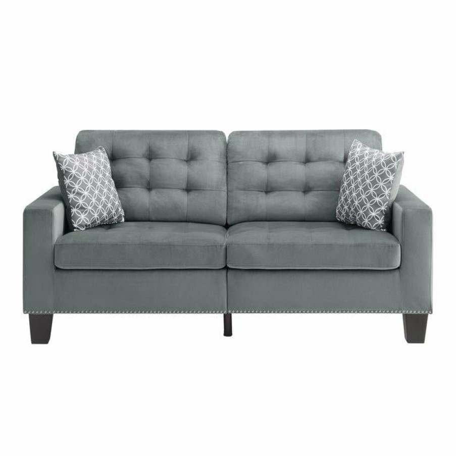 Living Room Homelegance (Homerica East) | Homelegance Furniture Lantana Sofa In Gray 9957Gy-3