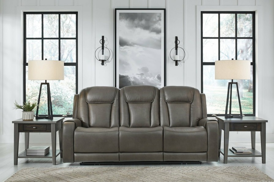 Living Room Ashley Furniture | Card Player Power Reclining Sofa