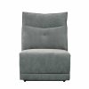 Living Room Homelegance (Homerica East) | Homelegance Furniture Tesoro Armless Reclining Chair In Dark Gray 9509Dg-Ar