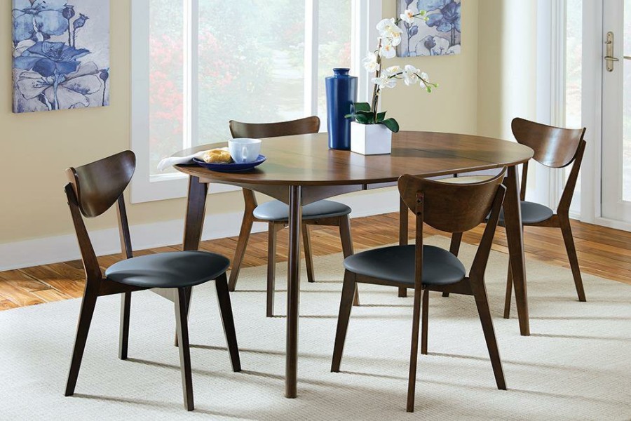 Dining Room Coaster Z2 Premium | Malone Mid Century Modern Dark Walnut Dining Chair