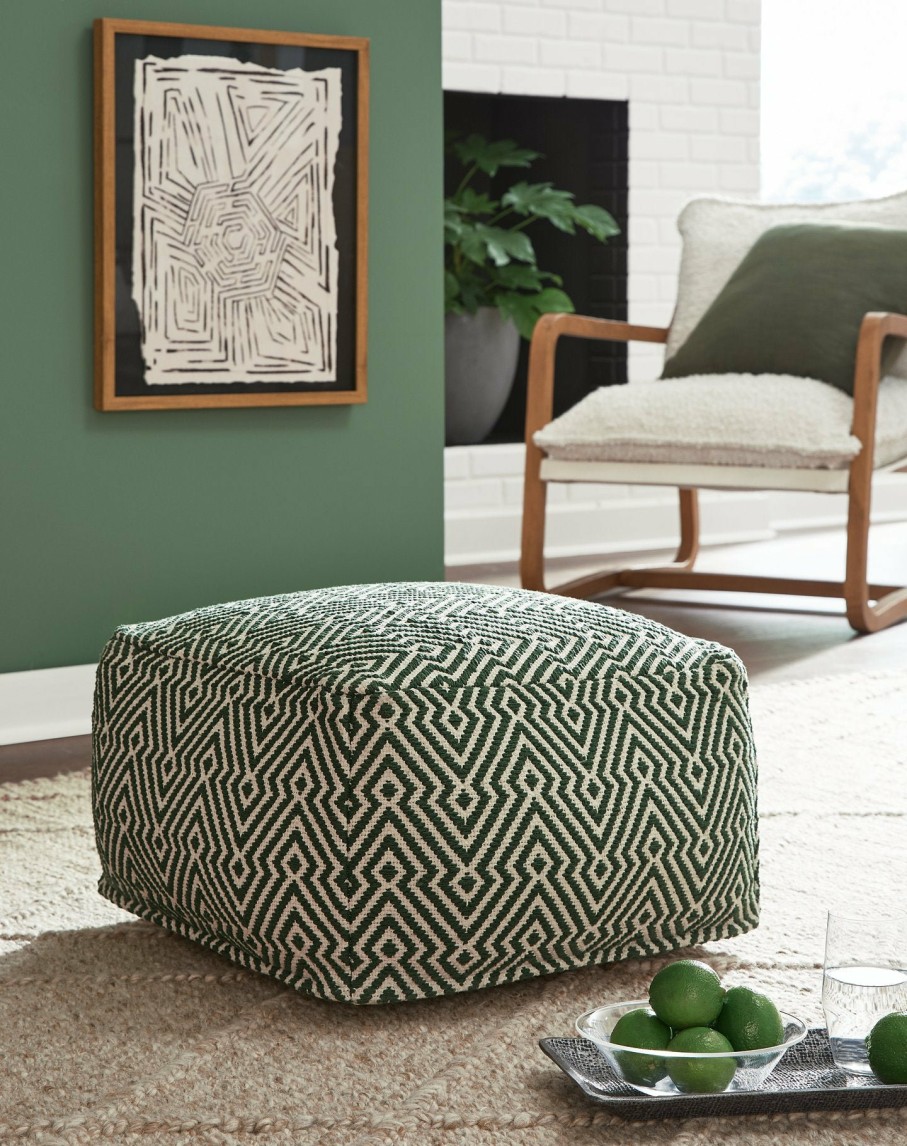 Accessories Ashley Furniture | Abacy Pouf