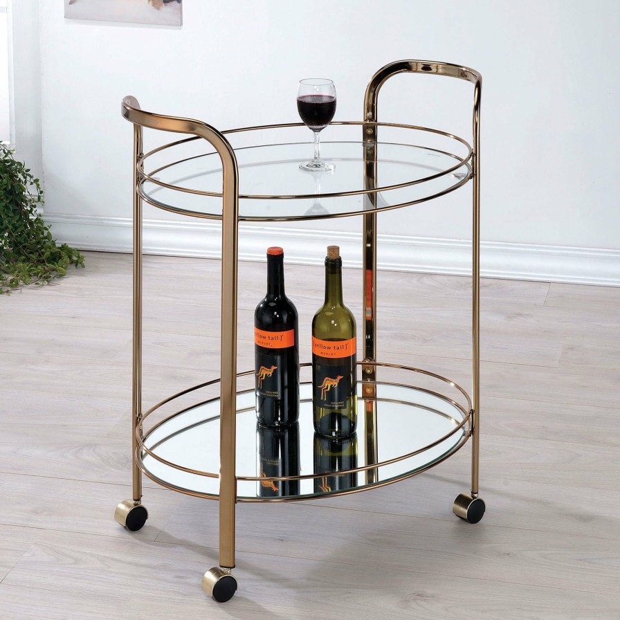 Dining Room FOA East | Starla Champagne Serving Cart