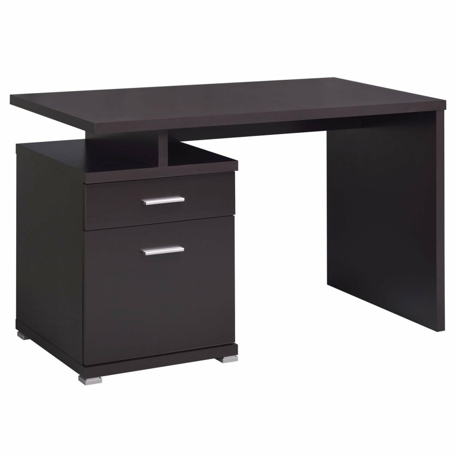 Home Office Coaster Z2 Premium | G800109 Office Desk With Drawer In Cappuccino