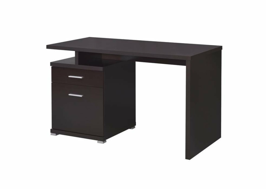 Home Office Coaster Z2 Premium | G800109 Office Desk With Drawer In Cappuccino