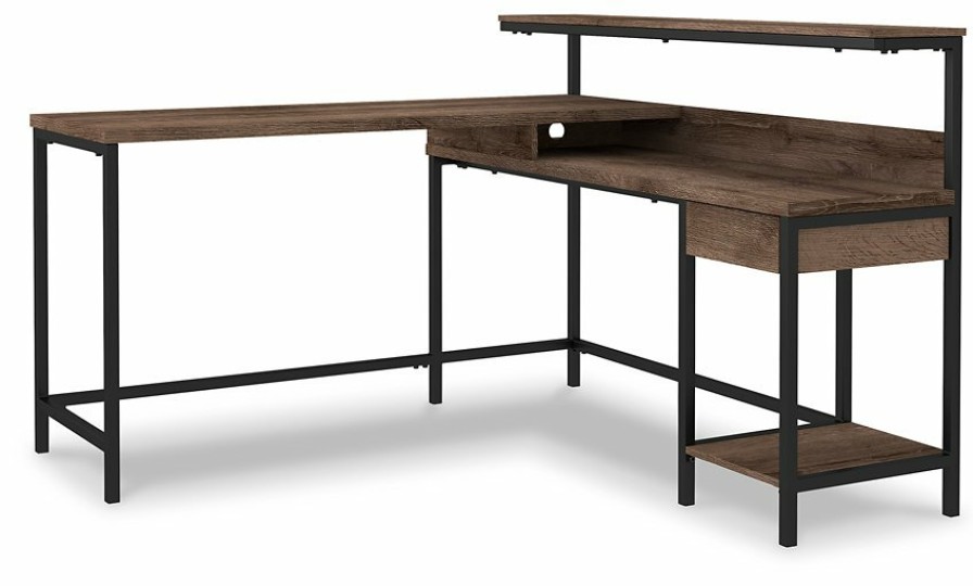 Home Office Ashley Furniture | Arlenbry Home Office L-Desk With Storage