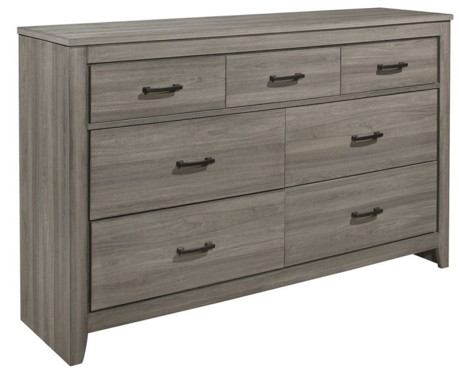 Bedroom Homelegance (Homerica East) | Homelegance Waldorf 7 Drawer Dresser In Dark Gray 1902-5