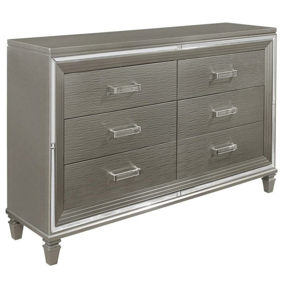 Bedroom Homelegance (Homerica East) | Homelegance Tamsin Dresser In Silver Grey Metallic 1616-5