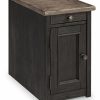 Living Room Ashley Furniture | Tyler Creek Chairside End Table With Usb Ports & Outlets