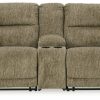 Living Room Ashley Furniture | Lubec 3-Piece Reclining Loveseat With Console