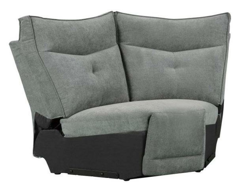 Living Room Homelegance (Homerica East) | Homelegance Furniture Tesoro Corner Seat In Dark Gray 9509Dg-Cr