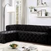 Living Room FOA East | Zenaide Sectional, Black