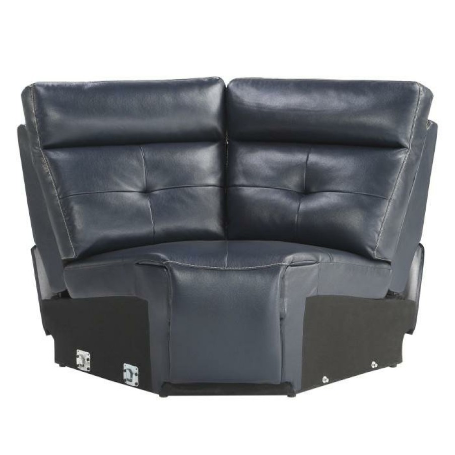 Living Room Homelegance (Homerica East) | Homelegance Furniture Avenue Corner Seat In Navy 9469Nvb-Cr