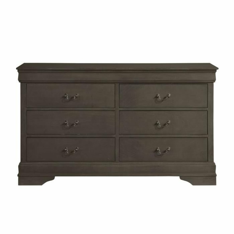 Bedroom Homelegance (Homerica East) | Homelegance Mayville 6 Drawer Dresser In Gray 2147Sg-5