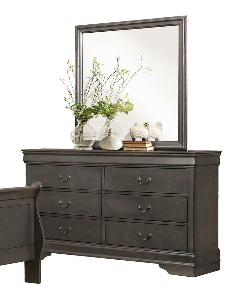 Bedroom Homelegance (Homerica East) | Homelegance Mayville 6 Drawer Dresser In Gray 2147Sg-5