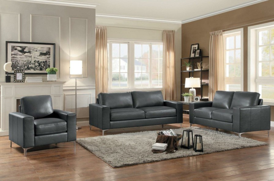 Living Room Homelegance (Homerica East) | Homelegance Furniture Iniko Chair In Gray 8203Gy-1