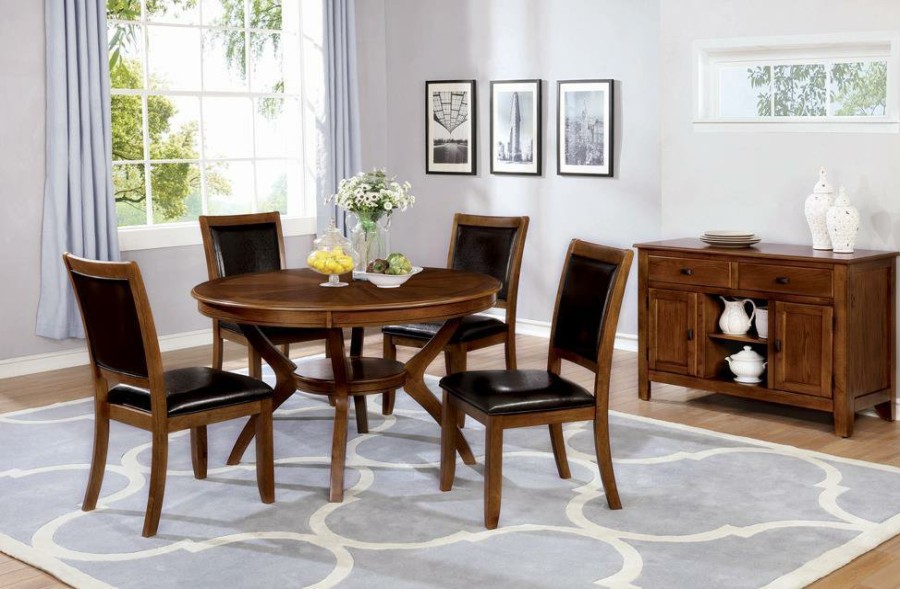 Dining Room Coaster Z2 Premium | Nelms Casual Deep Brown Dining Table