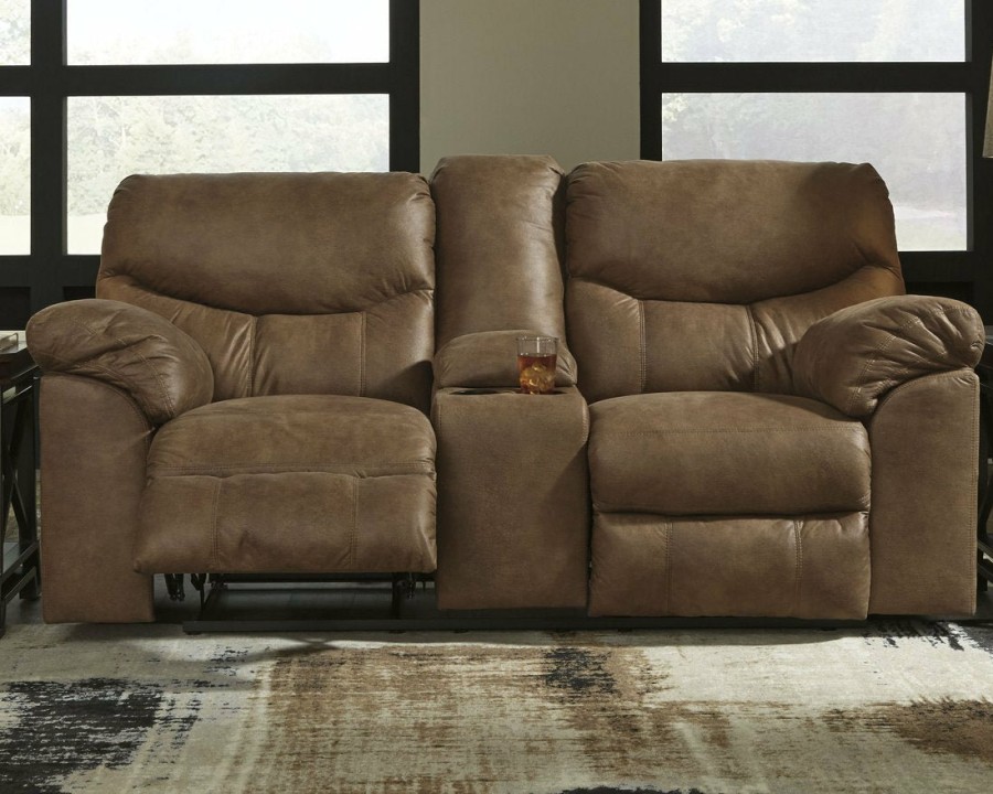 Living Room Ashley Furniture | Boxberg Reclining Loveseat With Console