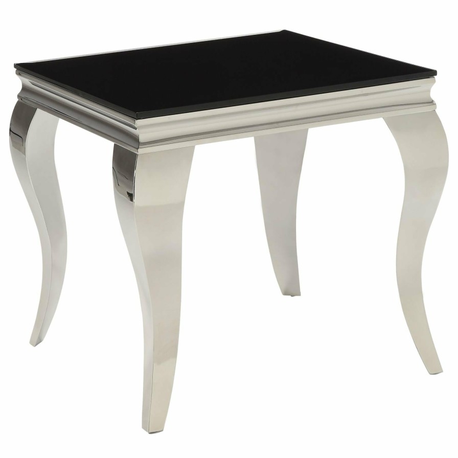 Living Room Coaster Z2 Premium | G705018 Contemporary Black Side Table