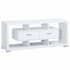 Entertainment Coaster Z2 Premium | Modern White Tv Console