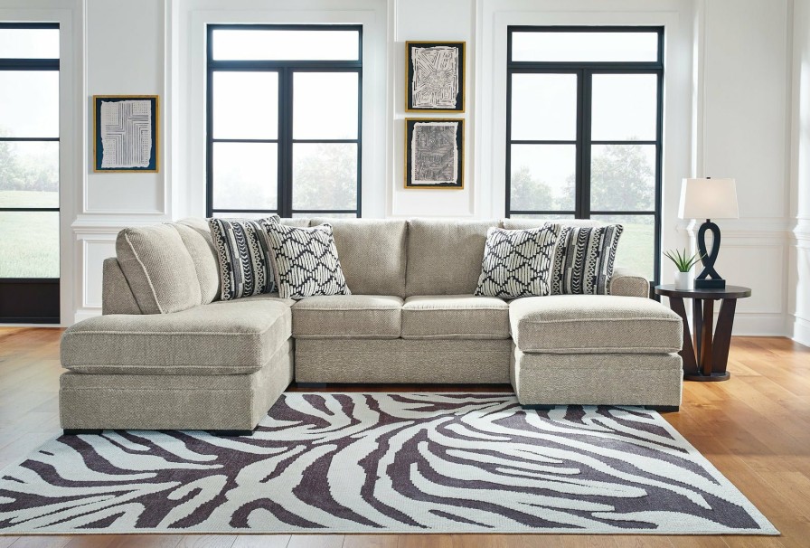 Living Room Ashley Furniture | Calnita 2-Piece Sectional With Chaise