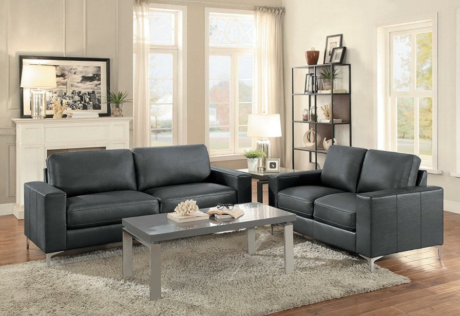 Living Room Homelegance (Homerica East) | Homelegance Furniture Iniko Loveseat In Gray 8203Gy-2