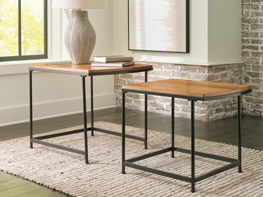 Living Room Ashley Furniture | Drezmoore Nesting End Table (Set Of 2)