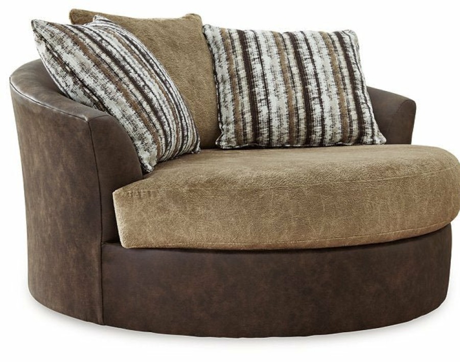 Living Room Ashley Furniture | Alesbury Oversized Swivel Accent Chair