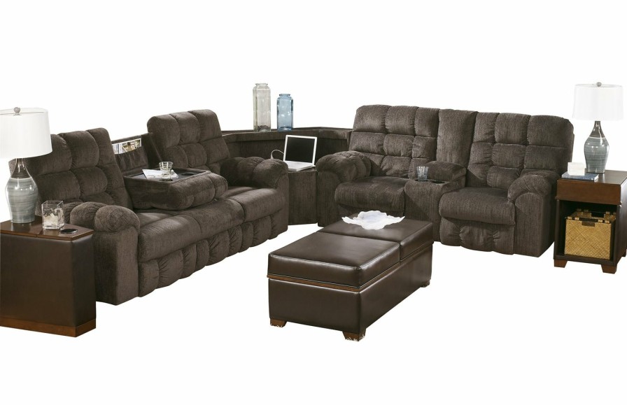 Living Room Ashley Furniture | Acieona 3-Piece Reclining Sectional