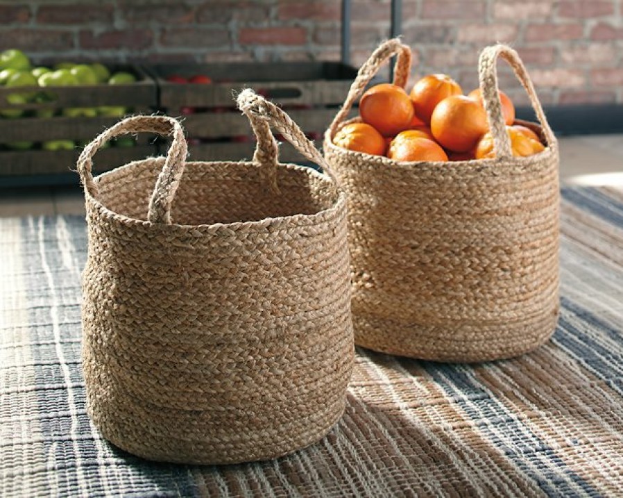 Accessories Ashley Furniture | Brayton Basket (Set Of 2)